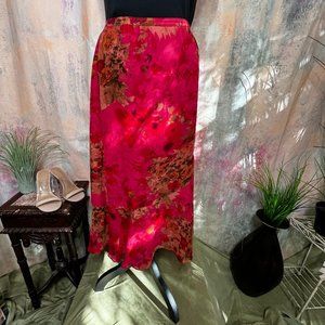 📌krazy kat Airy light chiffon skirt with flounce and Elastic Waistline